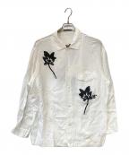 ISSEY MIYAKE MENイッセイミヤケメン）の古着「花プリントシャツ」｜ホワイト