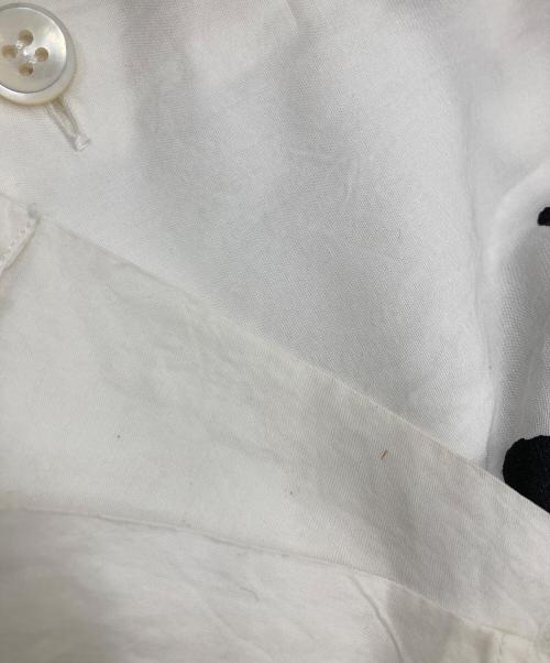 ISSEY MIYAKE MEN（イッセイミヤケメン）ISSEY MIYAKE MEN (イッセイミヤケメン) 花プリントシャツ ホワイト サイズ:L-XLの古着・服飾アイテム