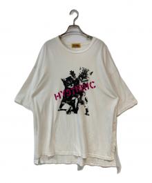 Hysteric Glamour（ヒステリックグラマー）の古着「CATS FIGHT オーバーサイズTシャツ」｜ホワイト