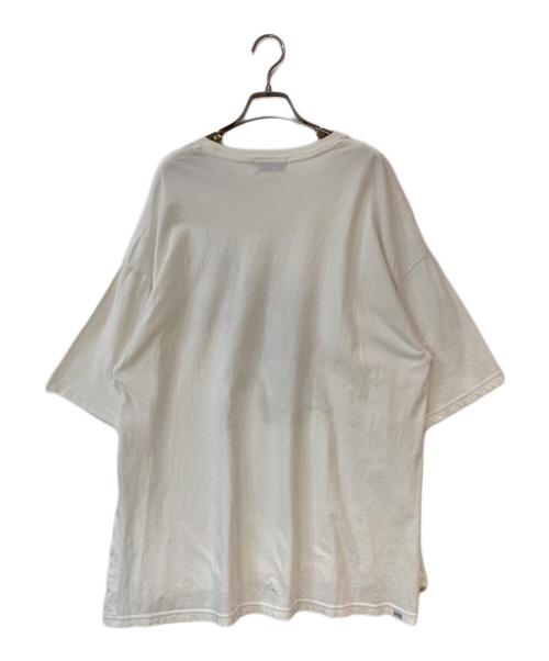 Hysteric Glamour（ヒステリックグラマー）Hysteric Glamour (ヒステリックグラマー) CATS FIGHT オーバーサイズTシャツ ホワイト サイズ:Freeの古着・服飾アイテム