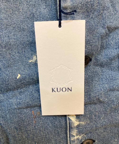 KUON（クオン）KUON (クオン) Denim Kimono Collar Cropped Jacket/デニム着物カラークロップドジャケット インディゴ サイズ:XL 未使用品の古着・服飾アイテム