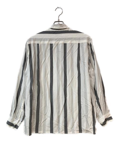 WACKO MARIA（ワコマリア）WACKO MARIA (ワコマリア) STRIPED OPEN COLLAR SHIRT L/S ホワイト サイズ:Mの古着・服飾アイテム