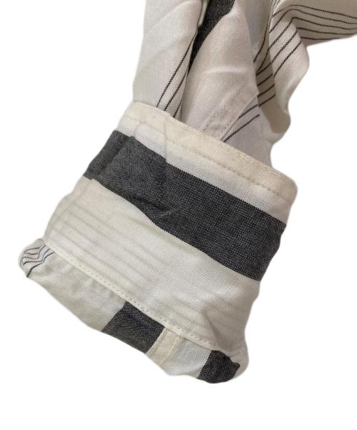 WACKO MARIA（ワコマリア）WACKO MARIA (ワコマリア) STRIPED OPEN COLLAR SHIRT L/S ホワイト サイズ:Mの古着・服飾アイテム