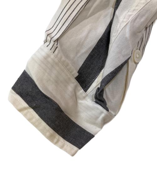 WACKO MARIA（ワコマリア）WACKO MARIA (ワコマリア) STRIPED OPEN COLLAR SHIRT L/S ホワイト サイズ:Mの古着・服飾アイテム