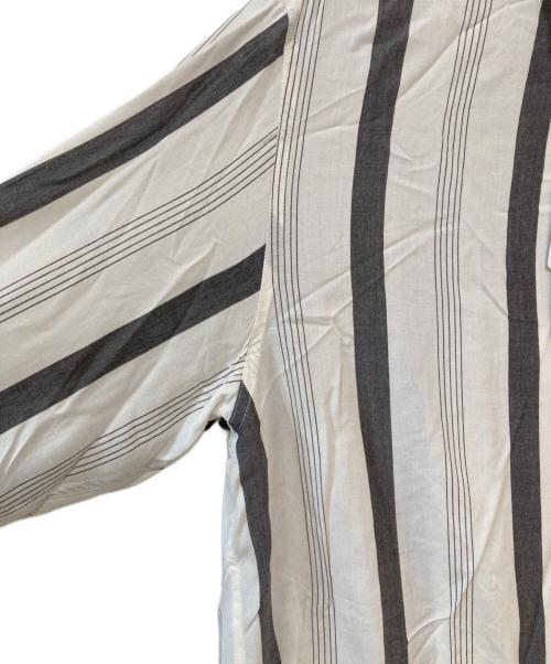 WACKO MARIA（ワコマリア）WACKO MARIA (ワコマリア) STRIPED OPEN COLLAR SHIRT L/S ホワイト サイズ:Mの古着・服飾アイテム