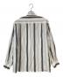 WACKO MARIA (ワコマリア) STRIPED OPEN COLLAR SHIRT L/S ホワイト サイズ:M：14000円