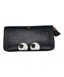 ANYA HINDMARCH（アニヤ・ハインドマーチ）の古着「Zip Round Wallet Eyes」｜ブラック