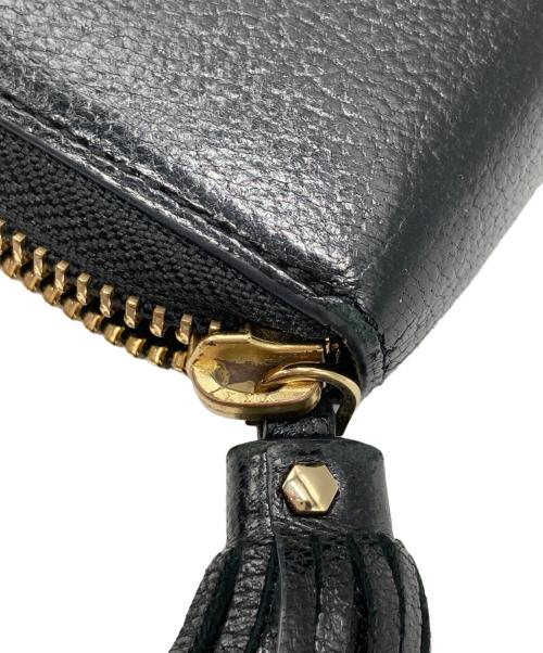 ANYA HINDMARCH（アニヤ・ハインドマーチ）ANYA HINDMARCH (アニヤ・ハインドマーチ) Zip Round Wallet Eyes ブラック サイズ:なしの古着・服飾アイテム