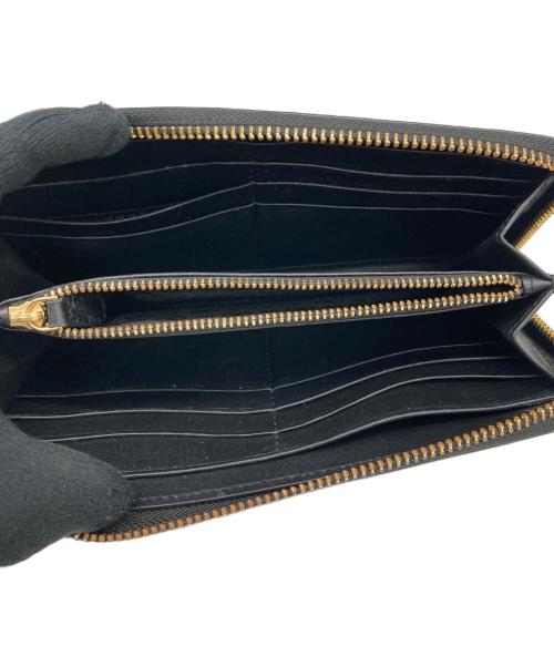 ANYA HINDMARCH（アニヤ・ハインドマーチ）ANYA HINDMARCH (アニヤ・ハインドマーチ) Zip Round Wallet Eyes ブラック サイズ:なしの古着・服飾アイテム