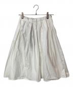 MADISON BLUEマディソンブルー）の古着「PUFFY KNEE-LENGTH SK WO スカート」｜ホワイト