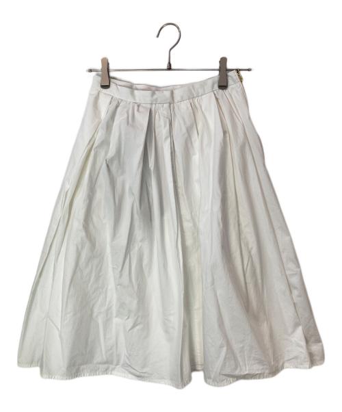 MADISON BLUE（マディソンブルー）MADISON BLUE (マディソンブルー) PUFFY KNEE-LENGTH SK WO スカート ホワイト サイズ:Sの古着・服飾アイテム