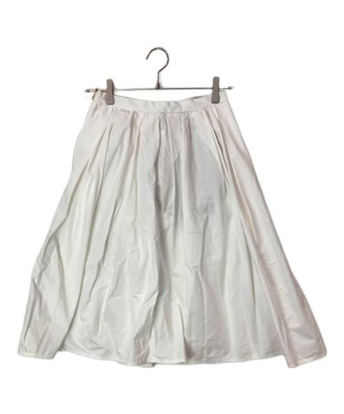 MADISON BLUE（マディソンブルー）MADISON BLUE (マディソンブルー) PUFFY KNEE-LENGTH SK WO スカート ホワイト サイズ:Sの古着・服飾アイテム