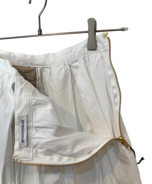 MADISON BLUE（マディソンブルー）MADISON BLUE (マディソンブルー) PUFFY KNEE-LENGTH SK WO スカート ホワイト サイズ:Sの古着・服飾アイテム