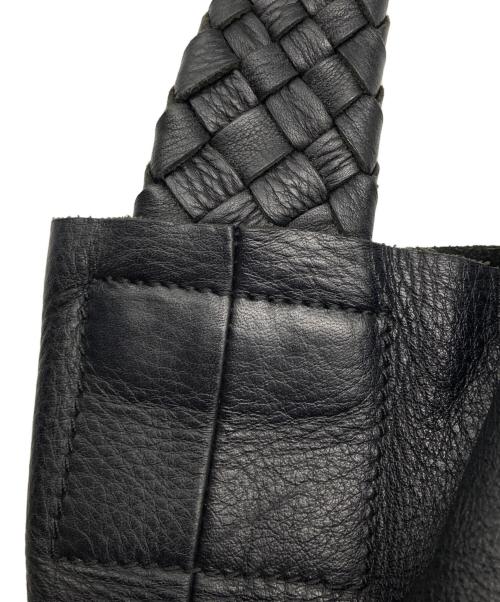 HIROFU（ヒロフ）HIROFU (ヒロフ) メッシュハンドルバッグ ブラック サイズ:なしの古着・服飾アイテム