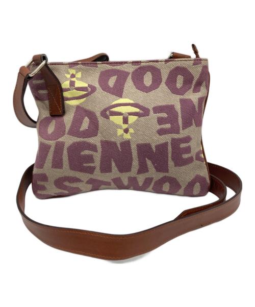 Vivienne Westwood（ヴィヴィアンウエストウッド）Vivienne Westwood (ヴィヴィアンウエストウッド) 総柄ショルダーバッグ ブラウン サイズ:なしの古着・服飾アイテム
