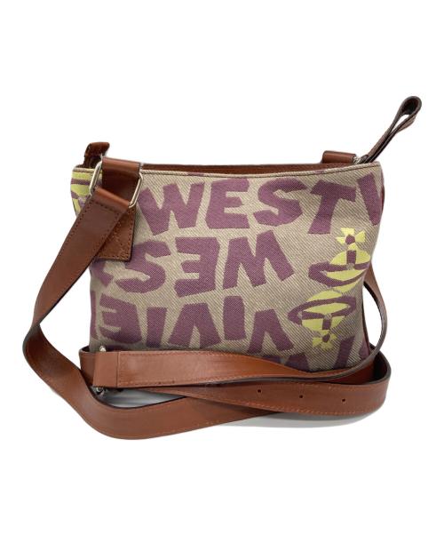 Vivienne Westwood（ヴィヴィアンウエストウッド）Vivienne Westwood (ヴィヴィアンウエストウッド) 総柄ショルダーバッグ ブラウン サイズ:なしの古着・服飾アイテム