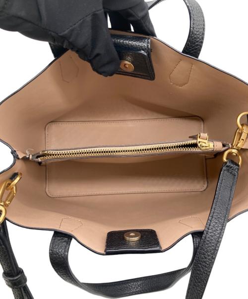 TORY BURCH（トリーバーチ）TORY BURCH (トリーバーチ) ブレイク ロゴ スモール トート 2way クロスボディ バッグ ブラック サイズ:30522003535093の古着・服飾アイテム