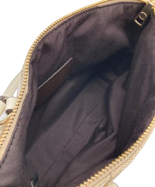 COACH（コーチ）COACH (コーチ) アウトライン シグネチャー ミニ ケルシー サッチェル バッグ ベージュ サイズ:なしの古着・服飾アイテム