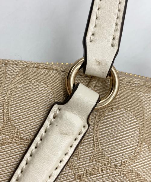 COACH（コーチ）COACH (コーチ) アウトライン シグネチャー ミニ ケルシー サッチェル バッグ ベージュ サイズ:なしの古着・服飾アイテム