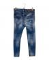 DSQUARED2 (ディースクエアード) SUPER TWINKY JEAN/スーパー トゥインキー ジーンズ インディゴ サイズ:46：12000円