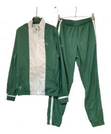 LACOSTE（ラコステ）の古着「『ダニール・メドベージェフ』バイカラートラックスーツ」｜グリーン×ホワイト