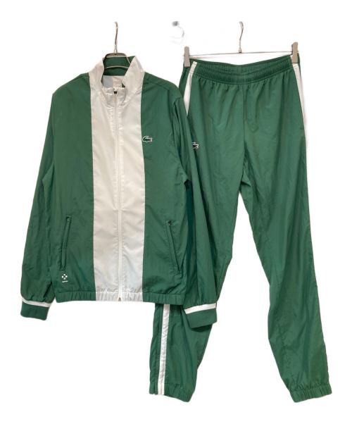 LACOSTE（ラコステ）LACOSTE (ラコステ) 『ダニール・メドベージェフ』バイカラートラックスーツ グリーン×ホワイト サイズ:Sの古着・服飾アイテム