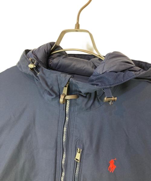 POLO RALPH LAUREN（ポロ・ラルフローレン）POLO RALPH LAUREN (ポロ・ラルフローレン) スモールポニー フーデッドダウンジャケット ネイビー サイズ:Mの古着・服飾アイテム