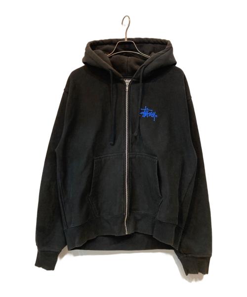 stussy（ステューシー）stussy (ステューシー) IST Venus full zip hooded sweat ブラック サイズ:XLの古着・服飾アイテム