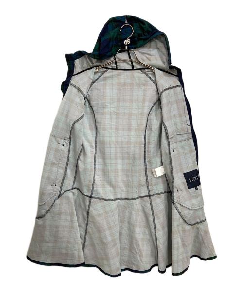 PEARLY GATES（パーリーゲイツ）PEARLY GATES (パーリーゲイツ) フルジップワンピース ネイビー×グリーンの古着・服飾アイテム