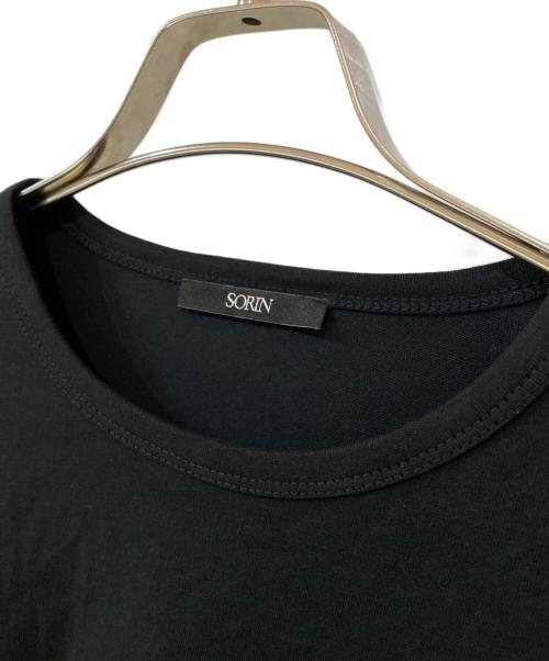 SORIN（ソリン）SORIN (ソリン) Asymmetry Ruffled Long T-shirt ブラック サイズ:38の古着・服飾アイテム