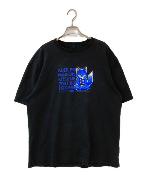 ADER error（アーダーエラー）ADER error (アーダーエラー) maison kitsune (メゾンキツネ) Meditation Fox T-Shirt ブラック サイズ:Ａ2の古着・服飾アイテム