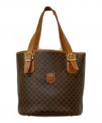 CELINEセリーヌ）の古着「マカダム柄 トートバッグ」｜ブラウン