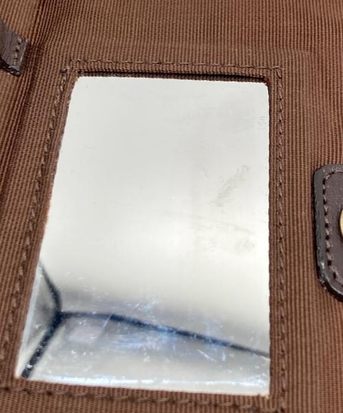 Jean Paul GAULTIER（ジャンポールゴルチェ）Jean Paul GAULTIER (ジャンポールゴルチェ) VサイバーPVCショルダーバッグ ブラウン サイズ:なしの古着・服飾アイテム