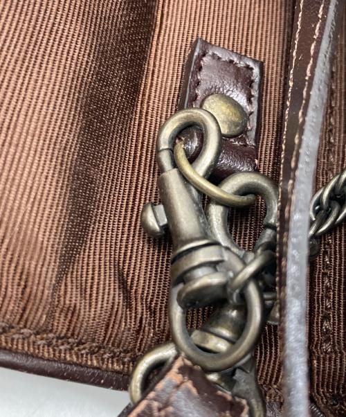 Jean Paul GAULTIER（ジャンポールゴルチェ）Jean Paul GAULTIER (ジャンポールゴルチェ) VサイバーPVCショルダーバッグ ブラウン サイズ:なしの古着・服飾アイテム