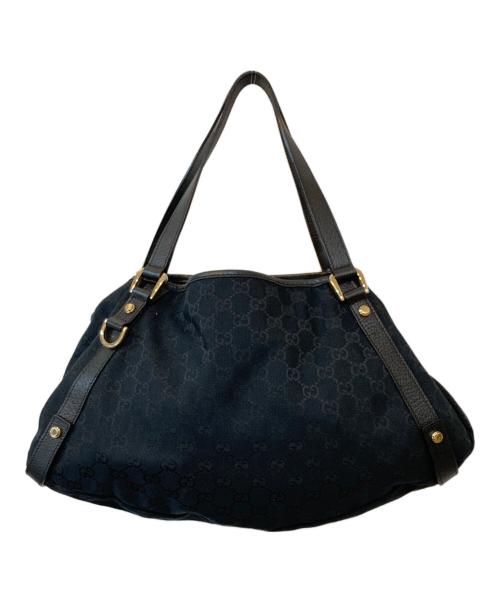 GUCCI（グッチ）GUCCI (グッチ) GGキャンバス トートバッグ ブラック サイズ:なしの古着・服飾アイテム