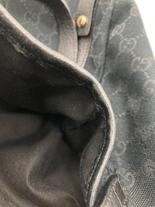 GUCCI（グッチ）GUCCI (グッチ) GGキャンバス トートバッグ ブラック サイズ:なしの古着・服飾アイテム