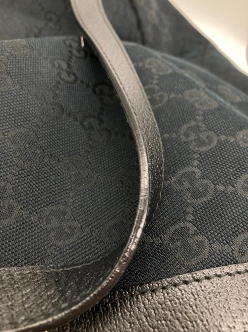 GUCCI（グッチ）GUCCI (グッチ) GGキャンバス トートバッグ ブラック サイズ:なしの古着・服飾アイテム