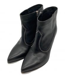 BUTTERO（ブッテロ）の古着「スタッズショートブーツ」｜ブラック