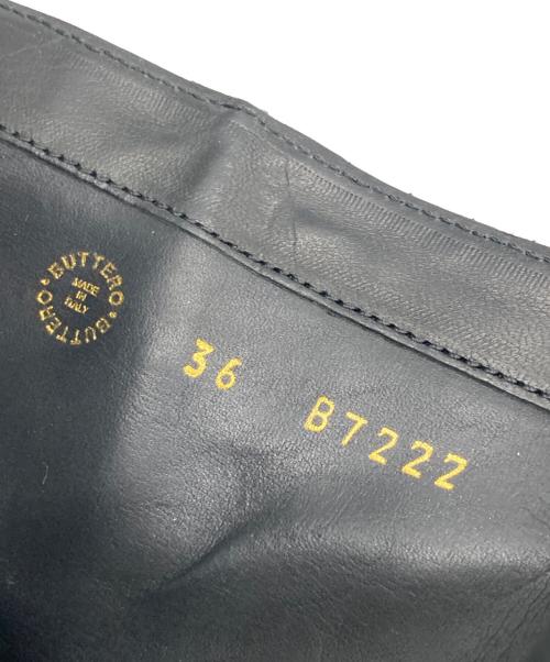 BUTTERO（ブッテロ）BUTTERO (ブッテロ) スタッズショートブーツ ブラック サイズ:２３㎝の古着・服飾アイテム