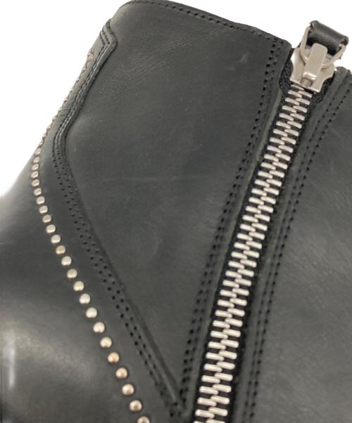 BUTTERO（ブッテロ）BUTTERO (ブッテロ) スタッズショートブーツ ブラック サイズ:２３㎝の古着・服飾アイテム