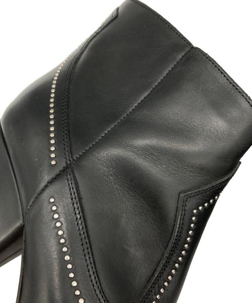 BUTTERO（ブッテロ）BUTTERO (ブッテロ) スタッズショートブーツ ブラック サイズ:２３㎝の古着・服飾アイテム