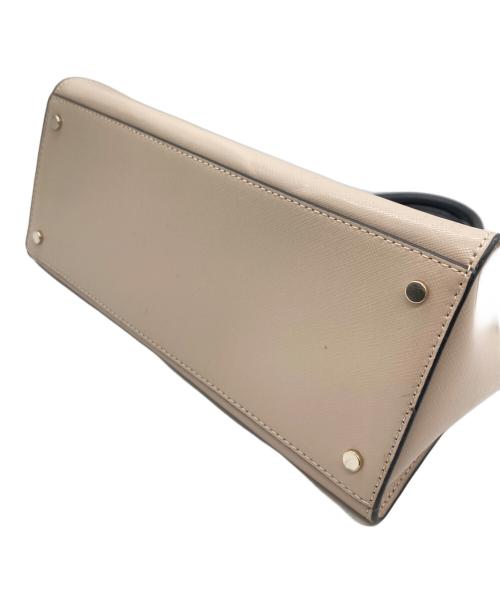 Kate Spade（ケイトスペード）Kate Spade (ケイトスペード) ステイシー カラーブロック ミディアム サッチェル ベージュ サイズ:なしの古着・服飾アイテム