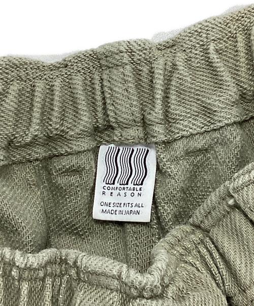 COMFORTABLE REASON（コンフォータブルリーズン）COMFORTABLE REASON (コンフォータブルリーズン) ADE DENIM SLACKS（ デニムスラックス） ベージュ サイズ:FREEの古着・服飾アイテム