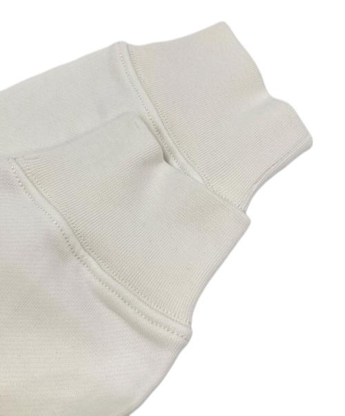 LACOSTE（ラコステ）LACOSTE (ラコステ) モノグラムレイヤードオーバルロゴスウェットフーディー ホワイト サイズ:3の古着・服飾アイテム