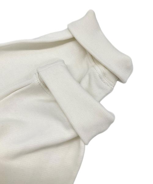 LACOSTE（ラコステ）LACOSTE (ラコステ) モノグラムレイヤードオーバルロゴスウェットフーディー ホワイト サイズ:3の古着・服飾アイテム