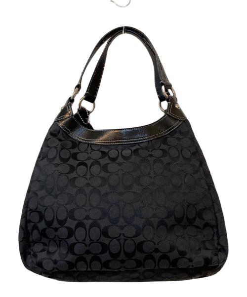 COACH（コーチ）COACH (コーチ) ソーホーシグネチャーラージホーボー バッグ ブラック サイズ:なしの古着・服飾アイテム