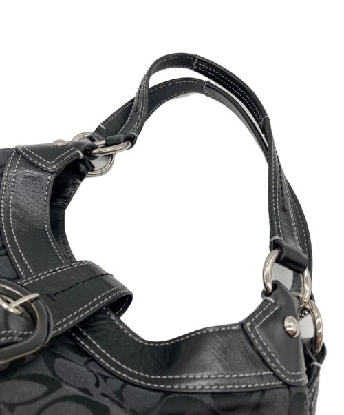 COACH（コーチ）COACH (コーチ) ソーホーシグネチャーラージホーボー バッグ ブラック サイズ:なしの古着・服飾アイテム