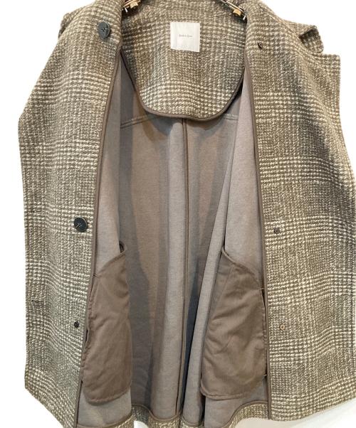 Spick and Span（スピック＆スパン）Spick and Span (スピックアンドスパン) Wスライバーチェックハーフコート ブラウン サイズ:36の古着・服飾アイテム
