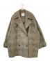 Spick and Span（スピックアンドスパン）の古着「Wスライバーチェックハーフコート」｜ブラウン