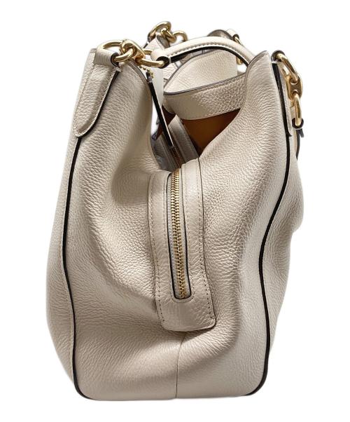 COACH（コーチ）COACH (コーチ) ペブルレザー ハリー ロゴ ショルダー バッグ ホワイト サイズ:なしの古着・服飾アイテム